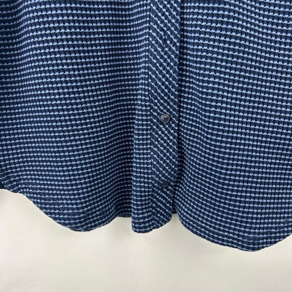 Aerie Women's Size XL Lumberjane Waffle Shirt Jacket Blue With Chest Pockets - Picture 16 of 16
